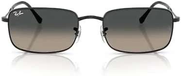 Ray-Ban RB3746 002/71 56 56-20-145 Ray-Ban Rb3746 Rectangular Sunglasses Black/Grey Gradient