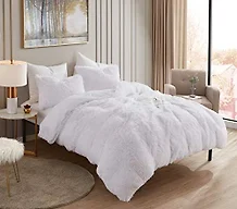 Plush Shaggy Faux Fur Comforter Set