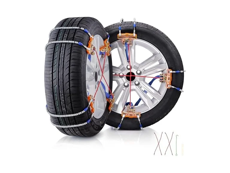8 PCS Snow Chains, Tire Traction Wheel Chains