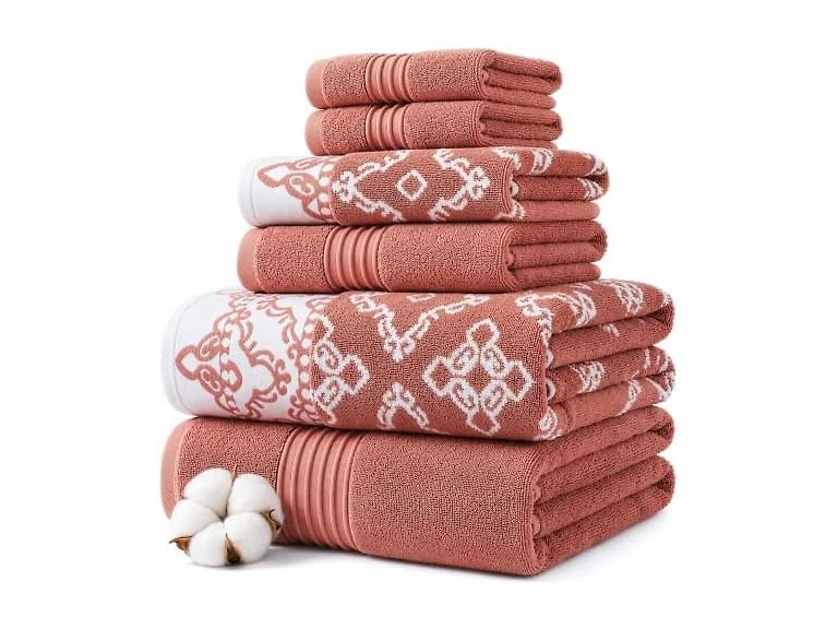 Modern Threads Charlize 6-Piece 100% Cotton Towel Set