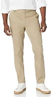 Amazon Essentials Men's Slim-Fit Wrinkle-Resistant Flat-Front Stretch Chino Pant, Tan, 34W x 32L