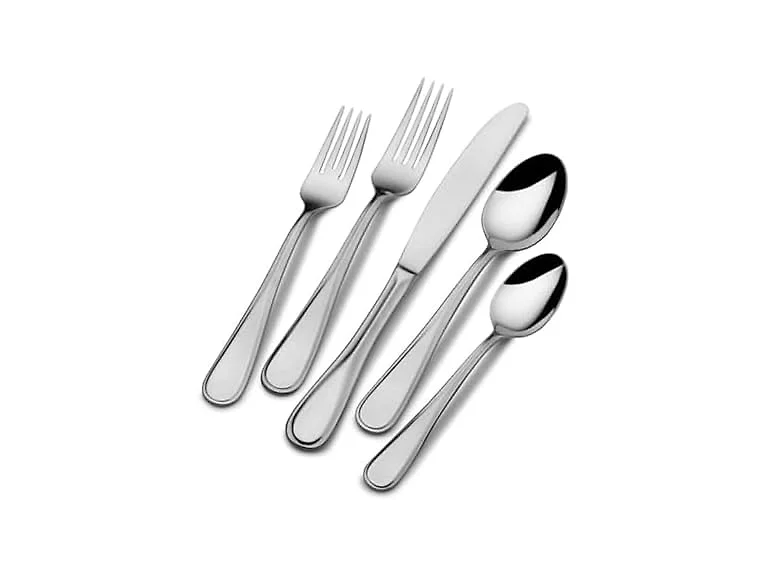 Mikasa Bravo 18.10 45 Piece Stainless Steel Flatware Set, Service for 8