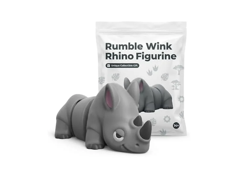Generic Rumble Wink Rhino Collectible Figurine -