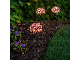 Solar LED Metal FLORALITE-3 Pack Pink