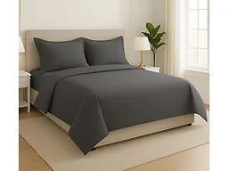 Luxury Home 4PCS-SD-CTN-SIL-F Full 100% Cotton 4-Piece Bed S