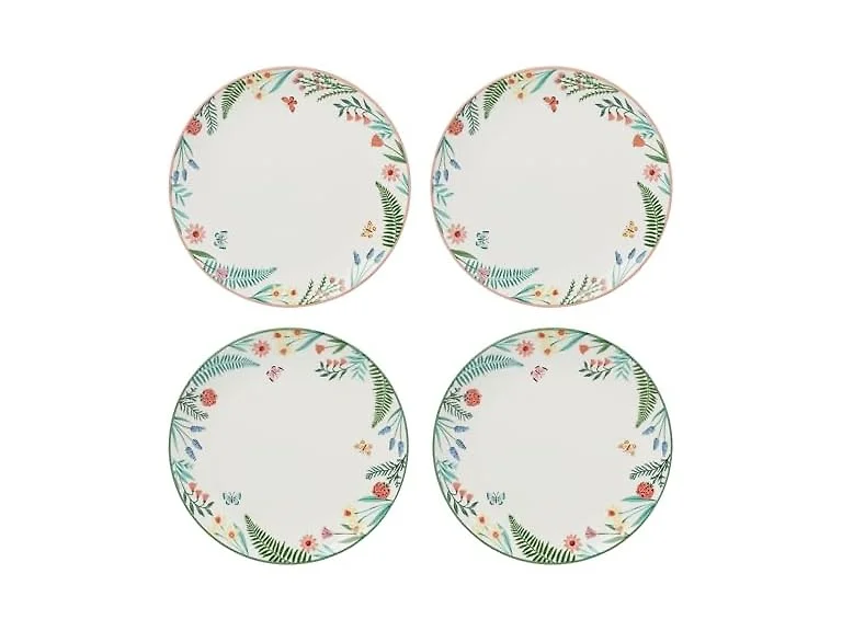 Oneida First Blooms 4-Piece Accent Plates
