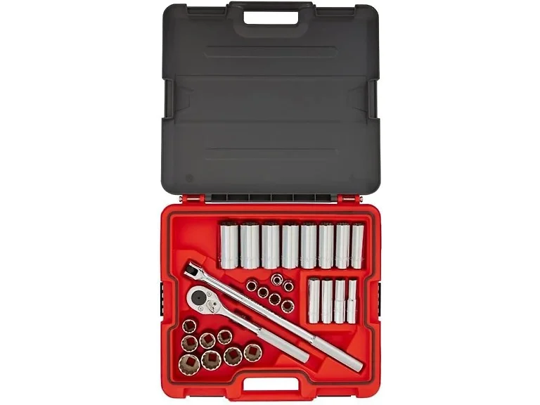 PROTO Socket Set 1/2in DR 30pc SAE 1/2in to 1-1/4in