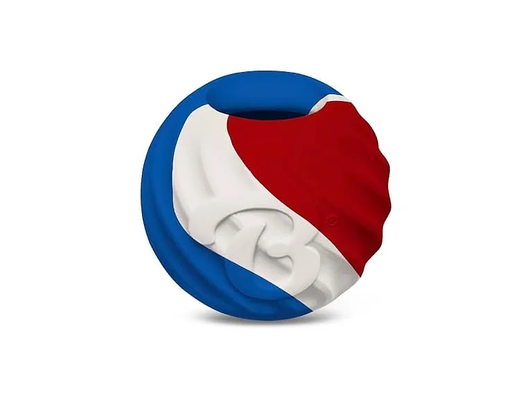 Benebone Rubber Dog Toy Ball, USA 250th Anniversary Edition
