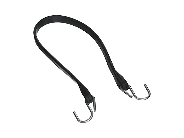 Tarp Strap,21" Black Rubber