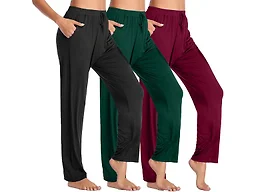 3-Pack Women's Loose Fit Lounge Pants
