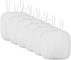 Sweet Home Collection SHC-TIECPMF6PKWHT 6-Pack Honey