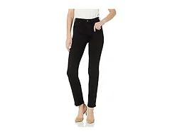 Levi's Women's 724 High Rise Straight Jeans, Soft Black (Stretch), 30 Long