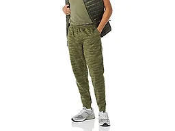 Amazon Essentials Men's Relaxed Fit Fleece Joggers Sweatpants, Drawstring Waist, Tapered Leg, Ribbed Cuffs, Brushed Interior, Abstract Green Camo, Small
