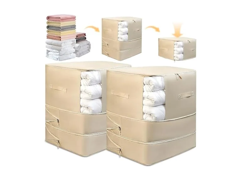 WAWINY 2 Pack Upgrade Comforter Storage Bag