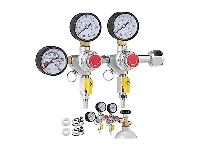 Triple Gauge Regulator, CO2 Regulator Gauge with