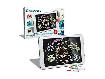 Discovery Kids Neon Glow Drawing Easel
