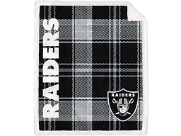 NFL Team Classic Plaid Throw - Las Vegas Raiders