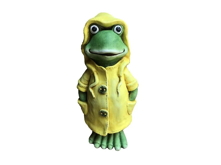 Santa's Workshop Inc. 17" Yellow Raincoat Frog