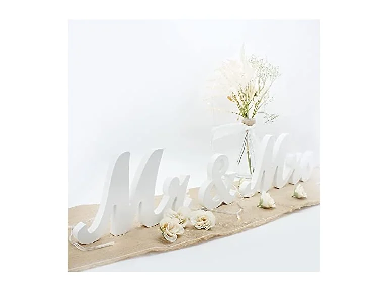 JOYLEX Mr & Mrs Sign for Wedding Table