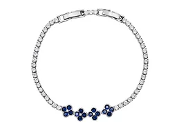 Saffron LGR-33-017B CZ Blossom Accent Tennis Brace