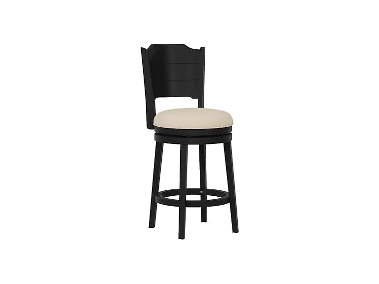Hillsdale Clarion Swivel Stool, Black