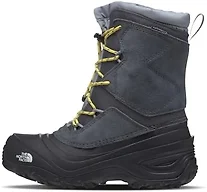 The North Face Teen Alpenglow V Waterproof Boot | Insulating Thermafelt Liner for Warmth at -25F, Vanadis Grey/Meld Grey, 10