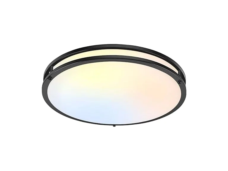 TOBUSA 18in Ceiling Light Matte Black