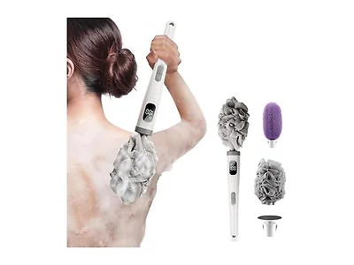 Electric Body Brush Back Scrubber Long