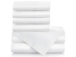 Bibb Home 10006 Queen 1000TC Cotton Rich 6-Piece Sheet Set 