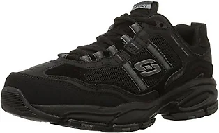 Skechers Sport Men's Vigor 2.0 Trait Memory Foam Sneaker, Black, 7 M US