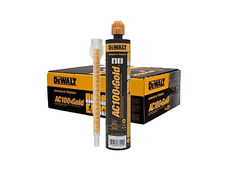 DEWALT 10oz. Gold Quik-Shot Acrylic Adhesive 12ct
