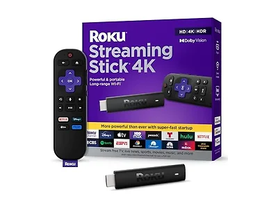 Roku Streaming Stick 4K - HDR & Dolby Vision Roku Streaming  (Open Box)