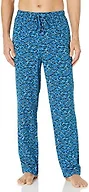 Amazon Essentials Men's Relaxed-Fit Lightweight Cotton Knit Lounge Pajama Pants, Blue White Shark, XX-Large