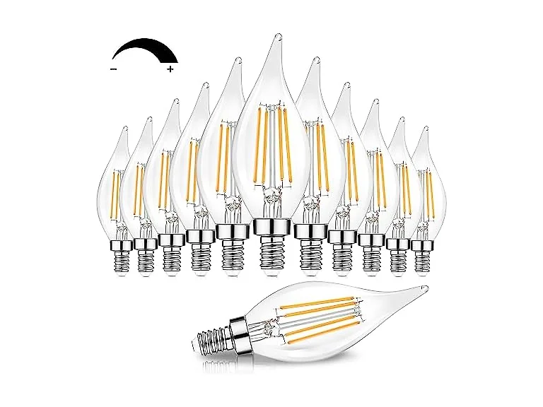 TOBUSA B08358Z788 E12 LED Candle Bulbs 12-Pack
