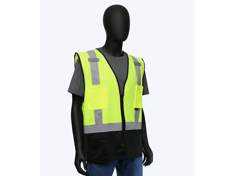 PIP 47211/2XL 2XL TYPE R CLASS 2 BLACK BOTTOM VEST