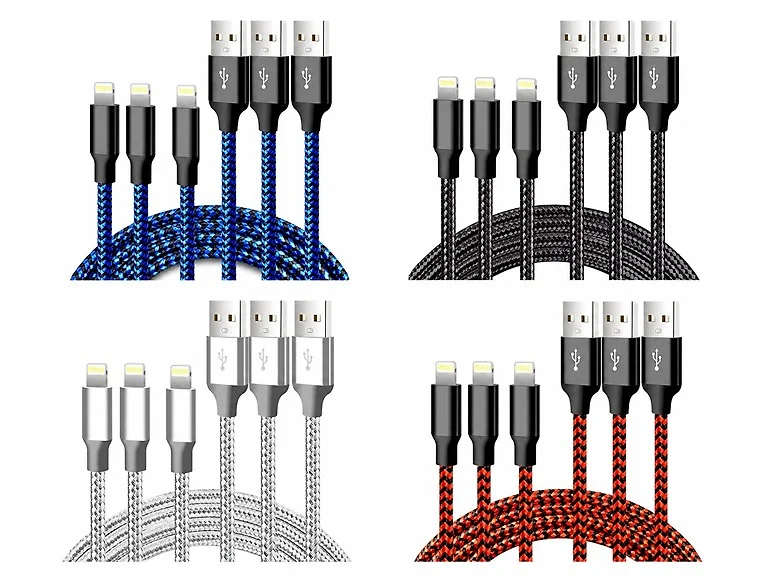 Braided Tangle-Free Lightning Cable - 10FT