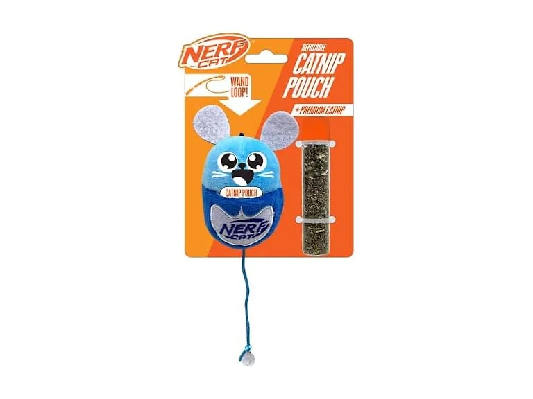 Nerf Cat 3.5in Plush Mouse with Catnip Pouch