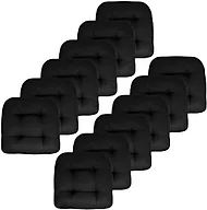 Sweet Home Collection SHC-PATIO-BLK-12PK 12-Pack Rev