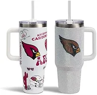 The Memory Company Officially Licensed 2-Pack Game Day Tumblers Team Spirit/Bling, Arizona Cardinals