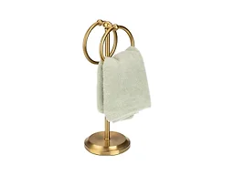 J&V Textiles 3264-GD Fingertip Towel Holder Gold
