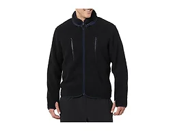 Amazon Essentials Men's Teddy Fleece Full-Zip Jacket, Black, Medium