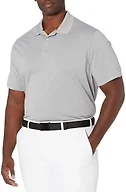 Amazon Essentials Men's Regular-Fit Quick-Dry Golf Polo Shirt - Discontinued Colors, Light Grey Heather, Large