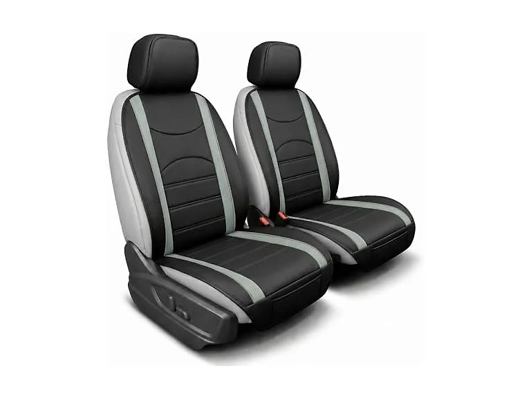 FH Group Car Seat Covers Front Set Gray