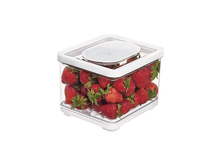 iDesign Fridge Produce Bin, Clear/White