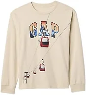 GAP Boys Long Sleeve Logo Tee Chino L