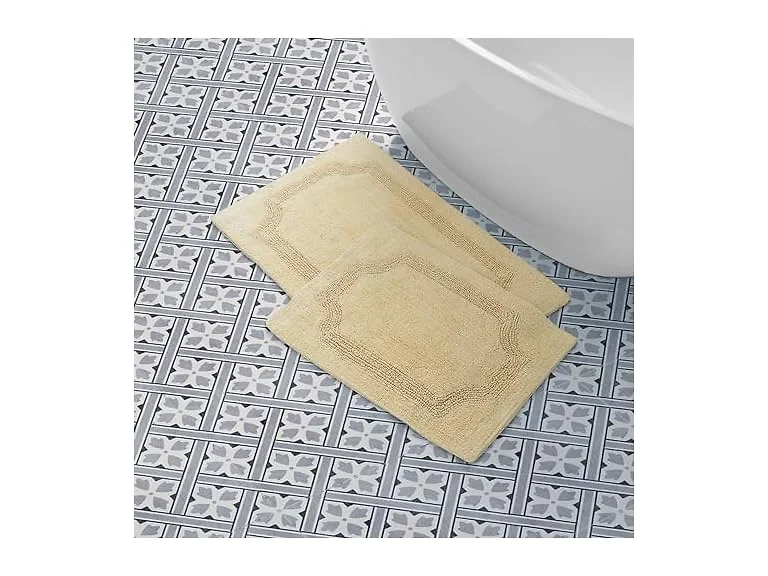 Laura Ashley - Reversible Cotton Bath Mat 2Pk