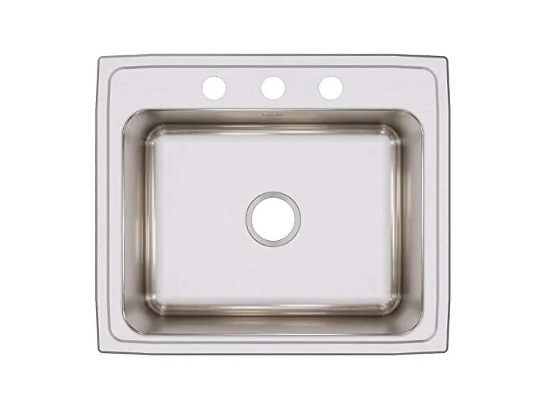 Elkay Single Bowl Drop-in Stainless Steel 25"