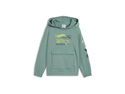 PUMA x Hot Wheels Relaxed Graphic Hoodie, Green Moon, 3T