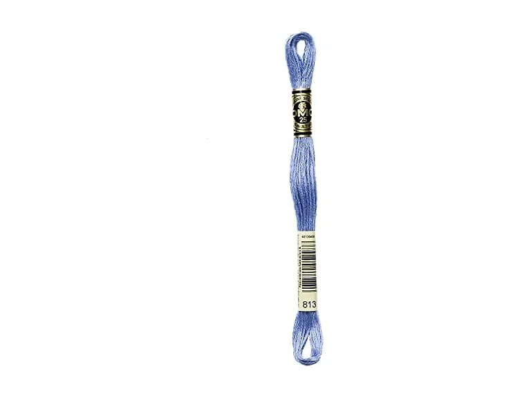 DMC 6-Strand Embroidery Cotton Floss, Light Blue