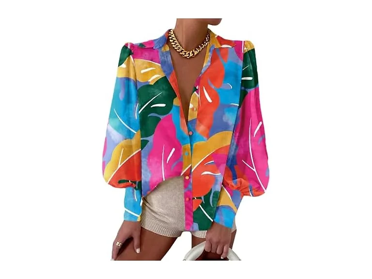 Evaless Women (XL) Long Sleeve Shirt Spring V Tops